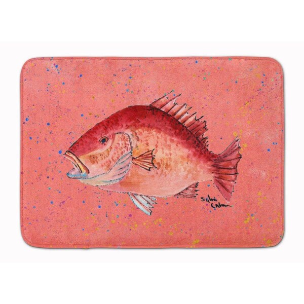 Carolines Treasures Strawberry Snapper Machine Washable Memory Foam Mat 8351RUG - main